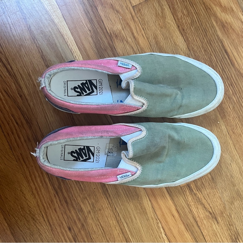 Pink and Green Vans
